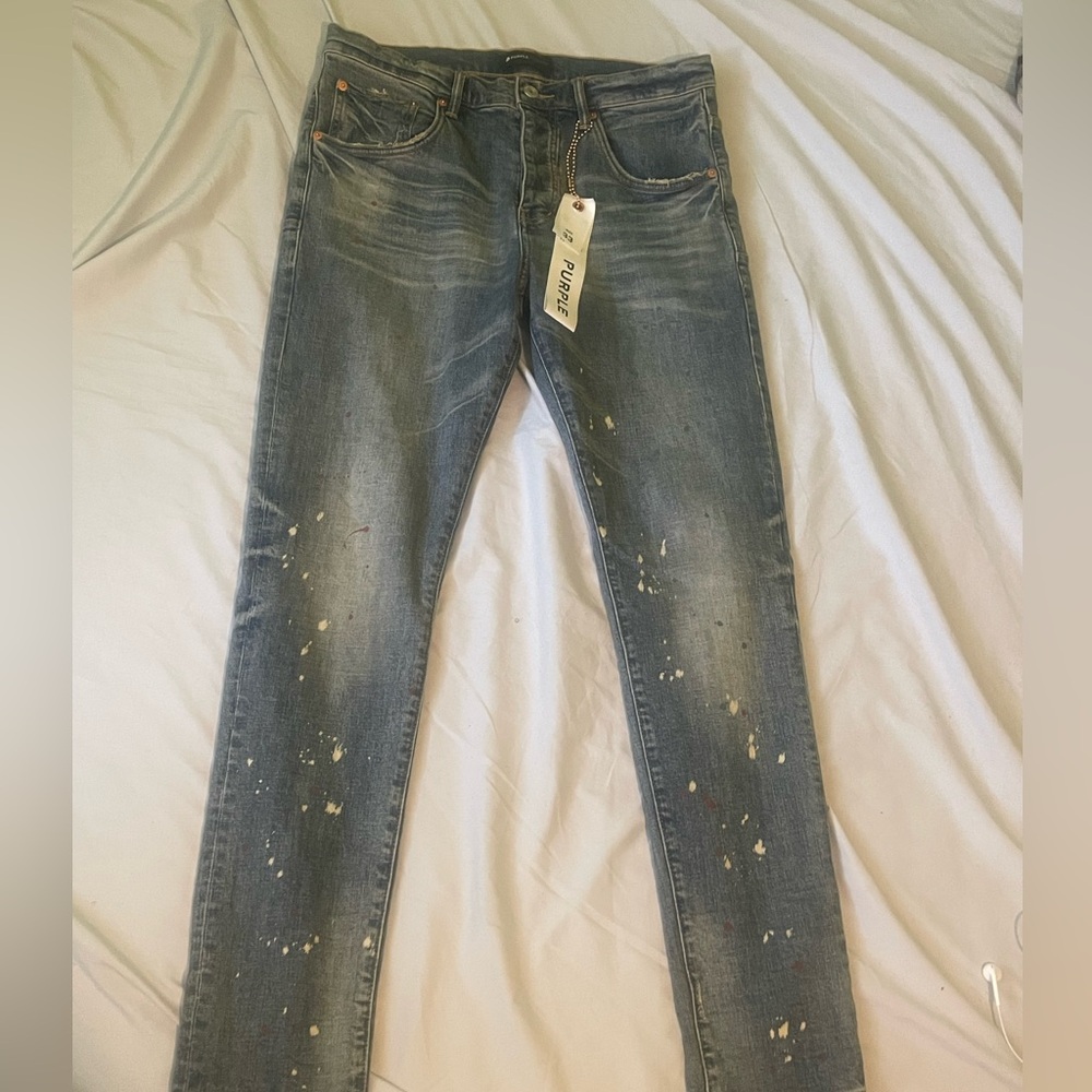 Purple Jeans “P002” Spotted Indigo